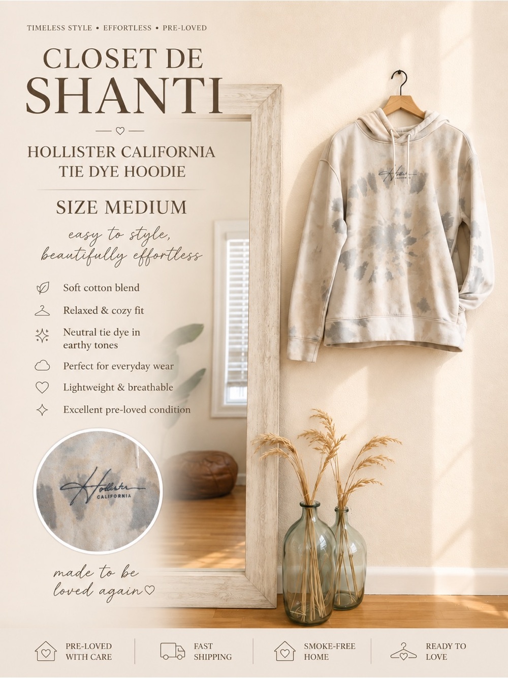 🤎 Hollister California Tie Dye Hoodie
Size Medium